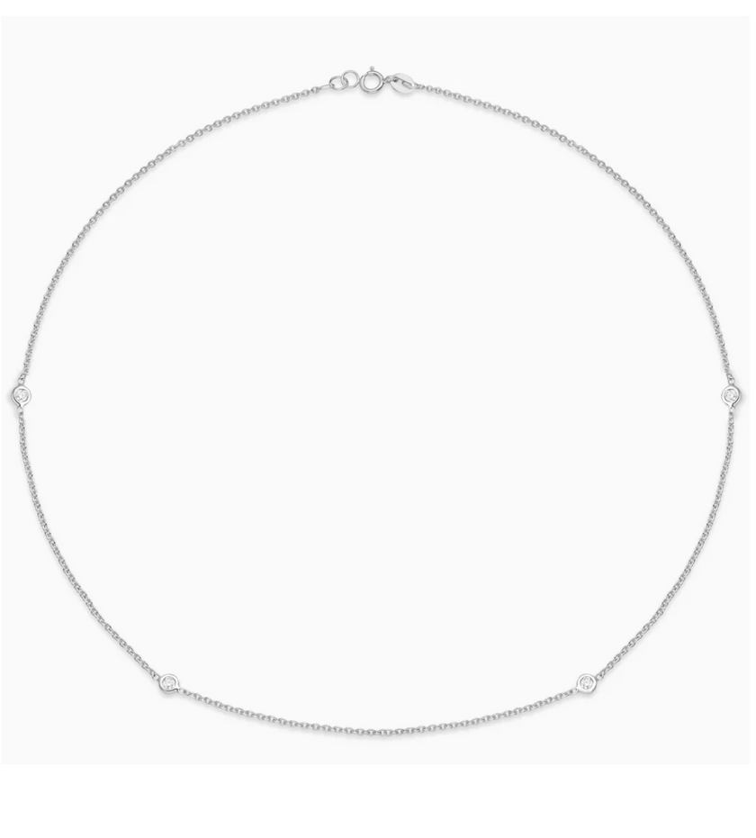 Caye Joaillier Essential Diamond Bezel Necklace - Edit by Elaine Turner