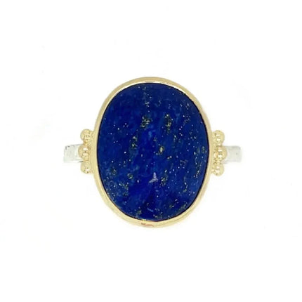 Emily Amay Lapis Sugarloaf Ring - Edit by Elaine Turner