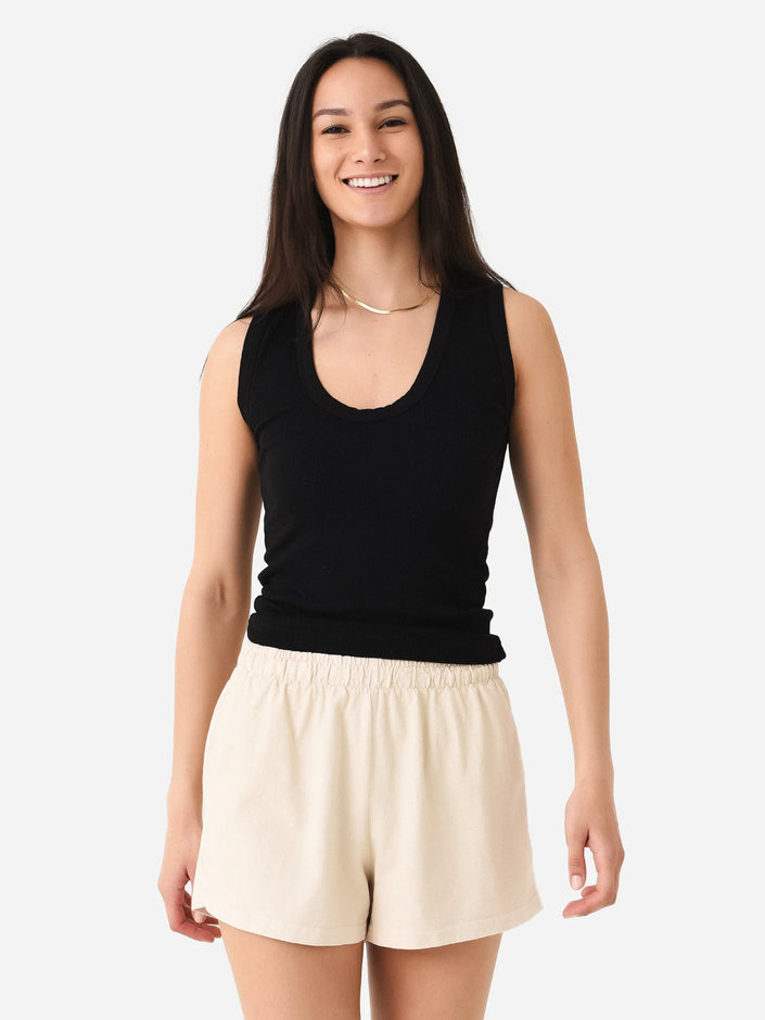 Jordan U Neck Ribbed Tank