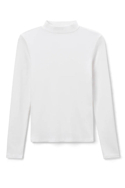 Lauryn Rib Mockneck Long Sleeve