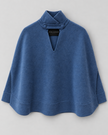 Maddie Cape - Denim Blue - Flat Lay View. Available at Edit by Elaine Turner in Houston, TX. 