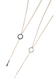 Timeless Circle Lariat Necklace