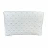 Bella Clutch- White Embossed Studded Leather