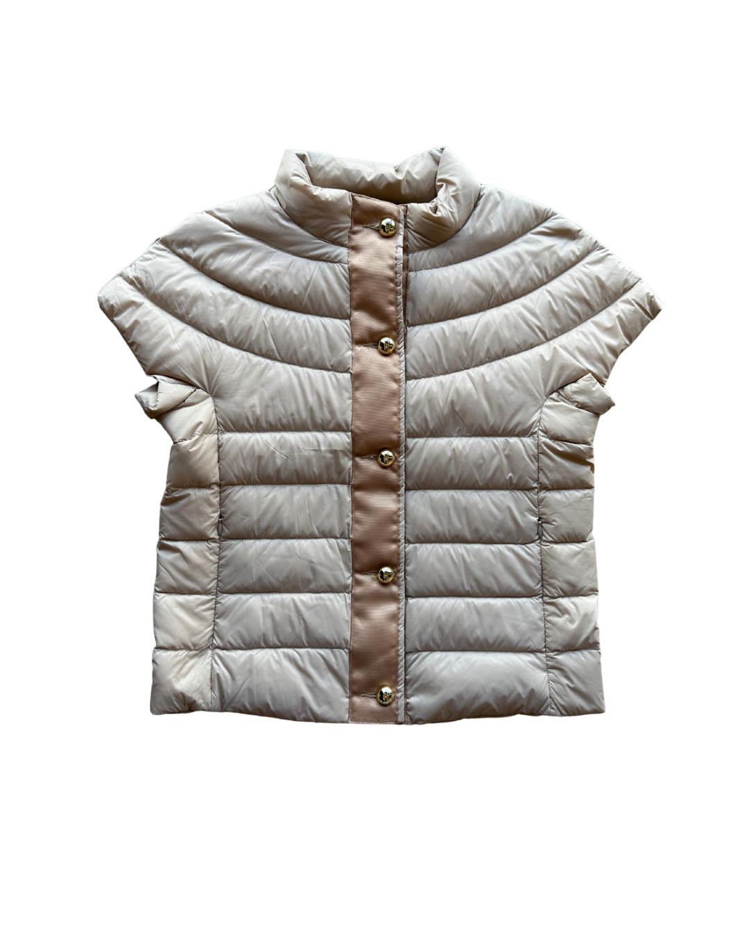 Greenwich Gold Short Puffer Jacket- Camel