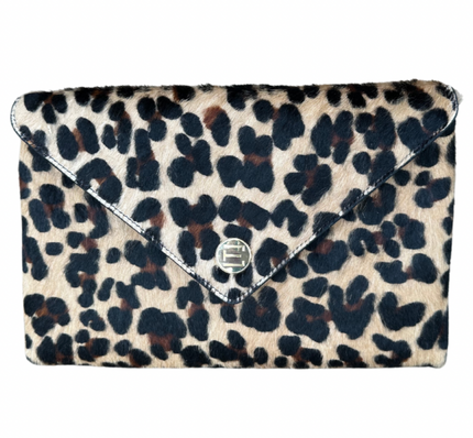 Bella Clutch- Cheetah Haircalf