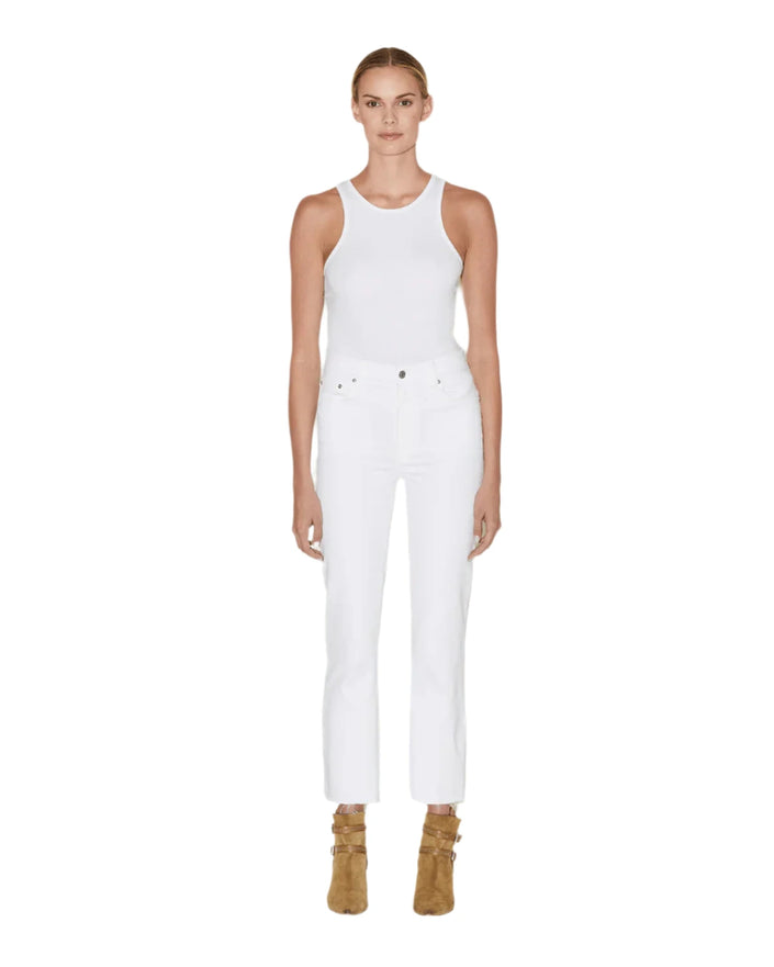 Sabine Straight Jeans- White
