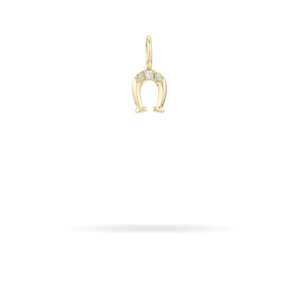 Mini Diamond Horseshoe Charm