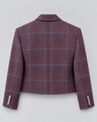 ACARIA STUDIO- Guru Crop Blazer - Burgundy Check - Edit by Elaine Turner