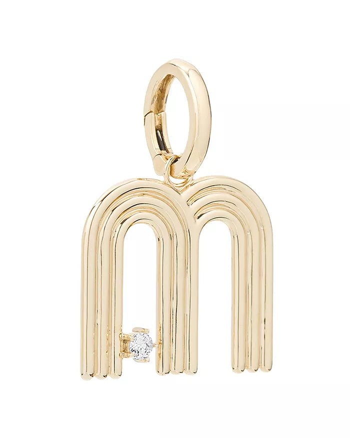 Adina Reyter- Groovy Diamond Initial Hinged Charm - Edit by Elaine Turner