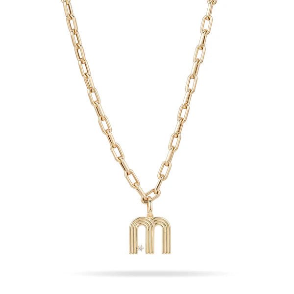Adina Reyter- Groovy Diamond Initial Hinged Charm - Edit by Elaine Turner
