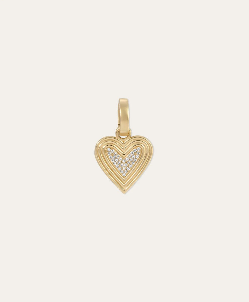 Adina Reyter- Make Your Move Pave Heart Hinged Charm - Edit by Elaine Turner