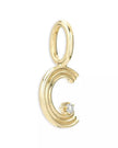 Adina Reyter- Mini Groovy Diamond Initial Charm - Edit by Elaine Turner