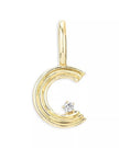 Adina Reyter- Mini Groovy Diamond Initial Charm - Edit by Elaine Turner
