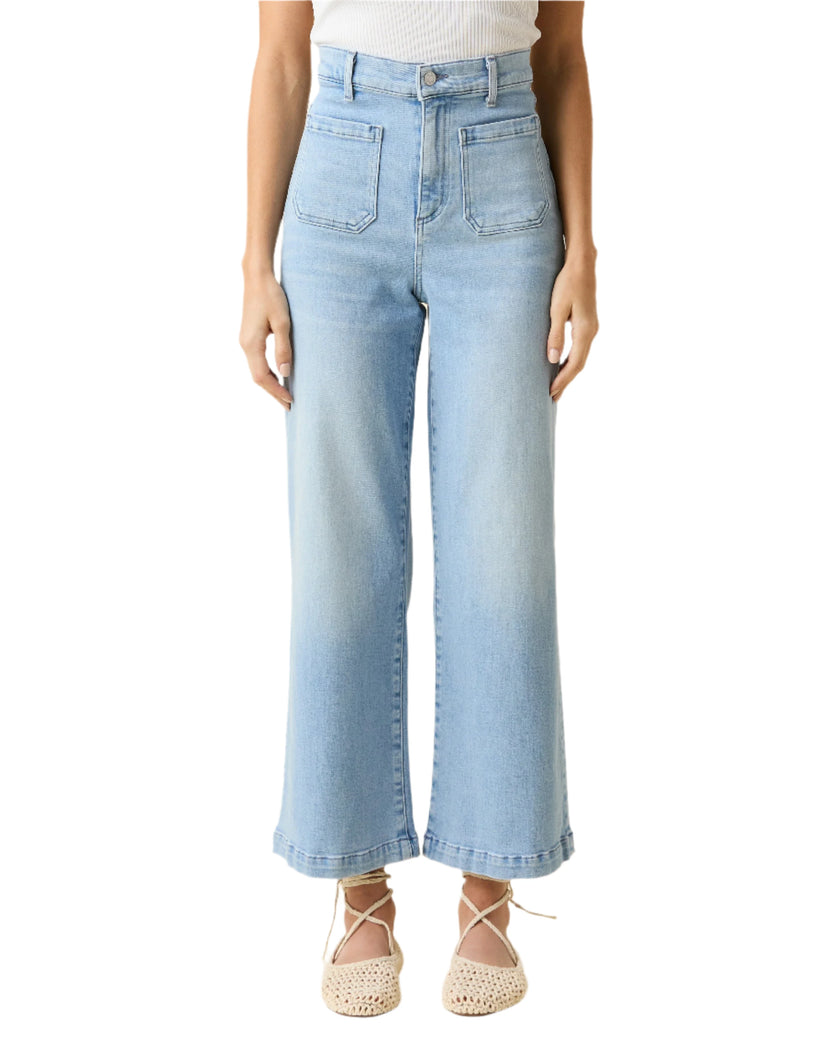 Virginia Wideleg Ankle- Pebble Beach