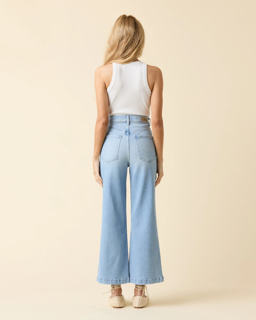 Virginia Wideleg Ankle- Pebble Beach