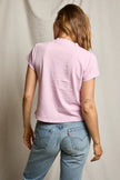 Alanis Recycled Cotton V Neck- Sugar Pink - Edit by Elaine Turner