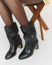 Anonymous Copenhagan- Lully 55 Soft Calf Leather Mid-Calf Boots Black - Edit by Elaine Turner