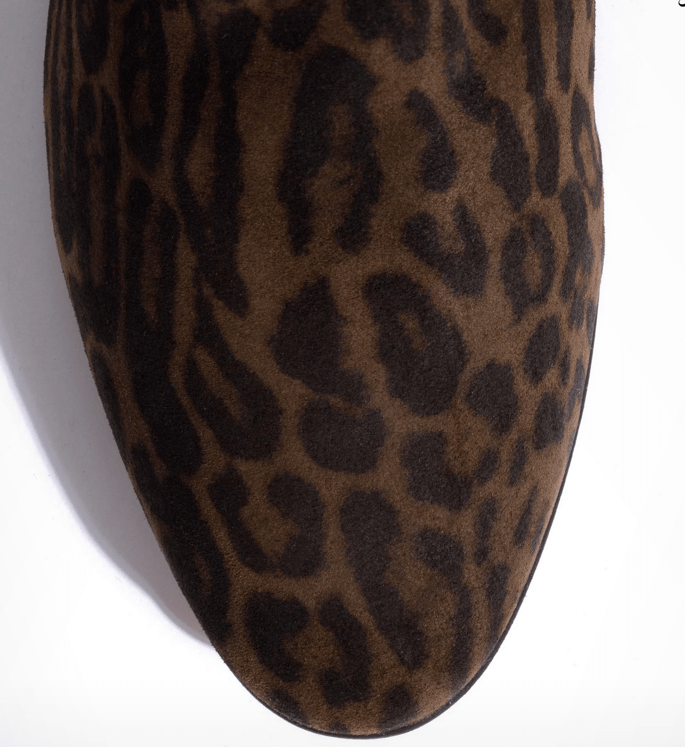 Anonymous Copenhagen- Hanny 55 Calf Suede Print- Jaguar - Edit by Elaine Turner