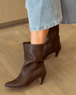 Anonymous Copenhagen- Vully 50 Stiletto Soft Calf Chocolate - Edit by Elaine Turner