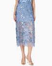 Aylin Sequin Lace Midi Skirt Mist - Edit by Elaine Turner