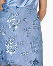 Aylin Sequin Lace Midi Skirt Mist - Edit by Elaine Turner