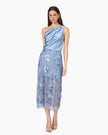 Aylin Sequin Lace Midi Skirt Mist - Edit by Elaine Turner