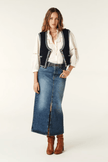 ba&sh- Math Denim Midi Skirt - Edit by Elaine Turner