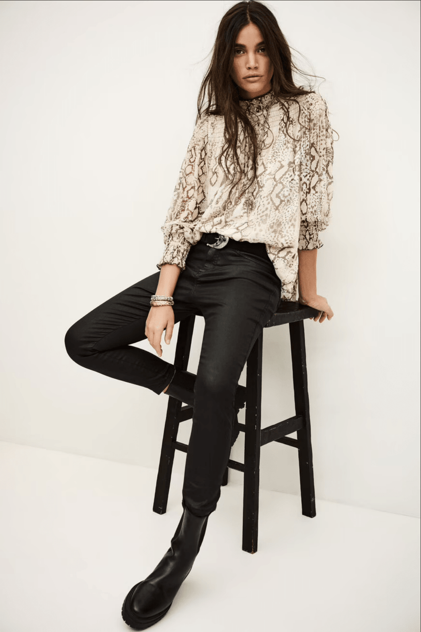 ba&sh- Pedro Coated Jeggings - Edit by Elaine Turner