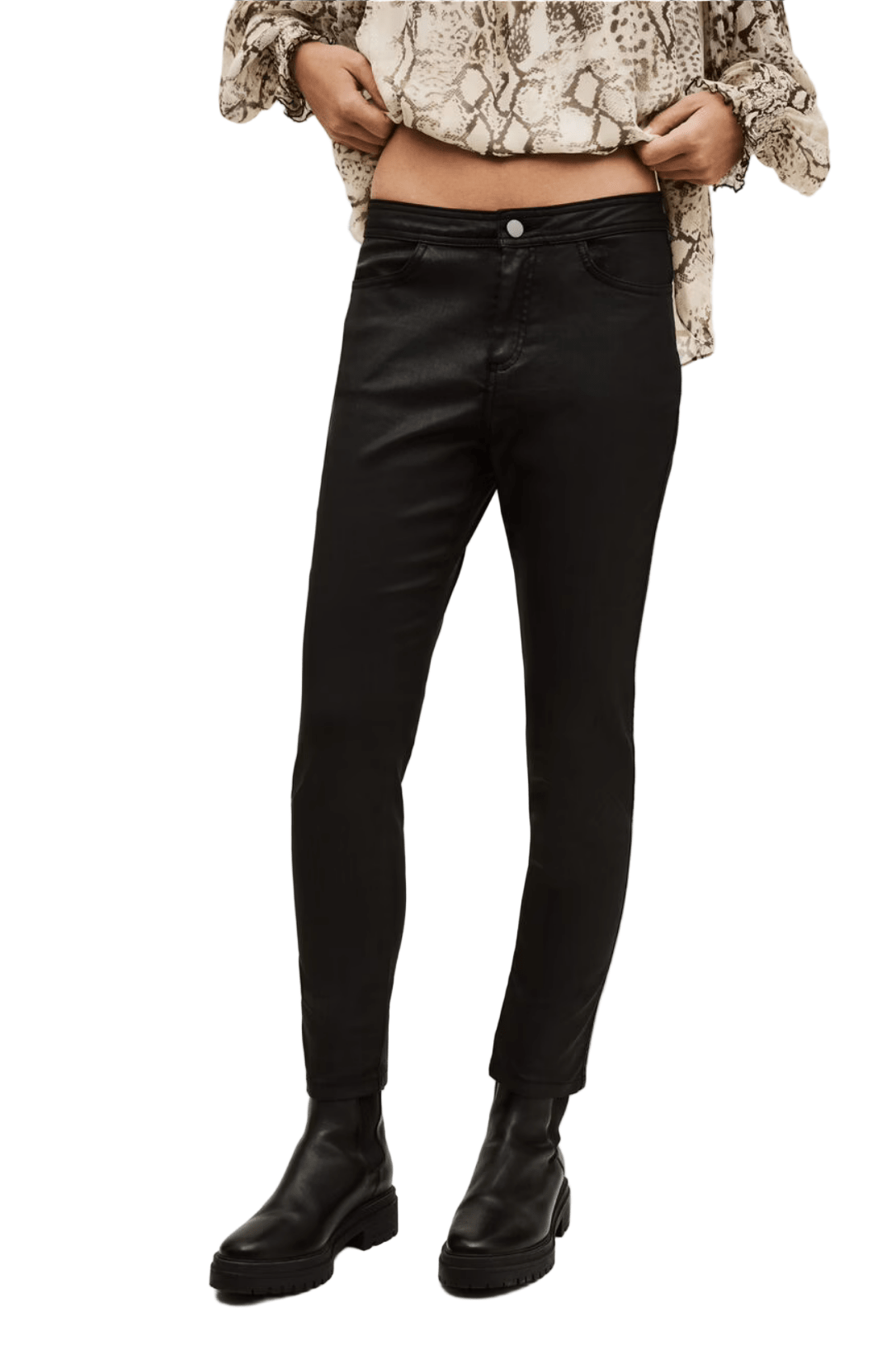 ba&sh- Pedro Coated Jeggings - Edit by Elaine Turner
