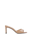 Black Suede Studio- Freddie 65 Mule- Nude Ostrich Leather - Edit by Elaine Turner