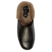 Black Suede Studio- Sona Black Fur Loafer - Edit by Elaine Turner