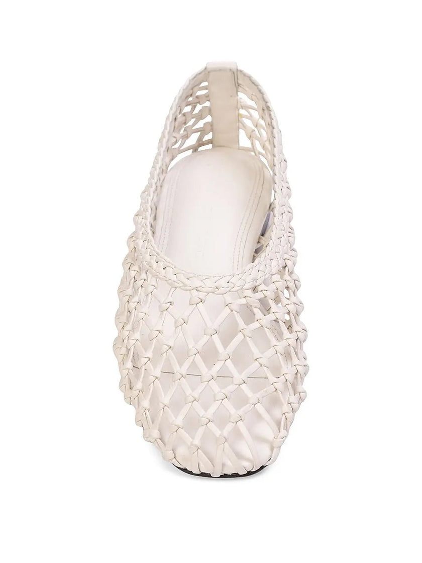 Black Suede Studio- Sonia- Coconut Woven Leather - Edit by Elaine Turner