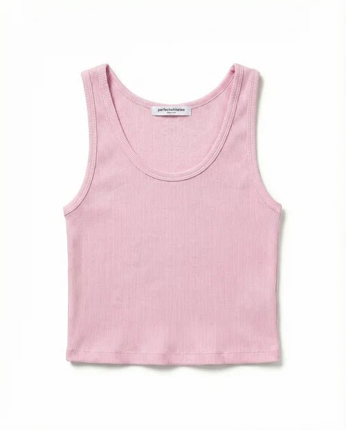 Blondie Ribbed Tank- Sugar Pink - Edit by Elaine Turner