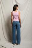 Blondie Ribbed Tank- Sugar Pink - Edit by Elaine Turner