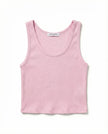 Blondie Ribbed Tank- Sugar Pink - Edit by Elaine Turner