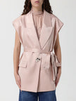 Blush Satin Sleevelss Jacket - Edit by Elaine Turner