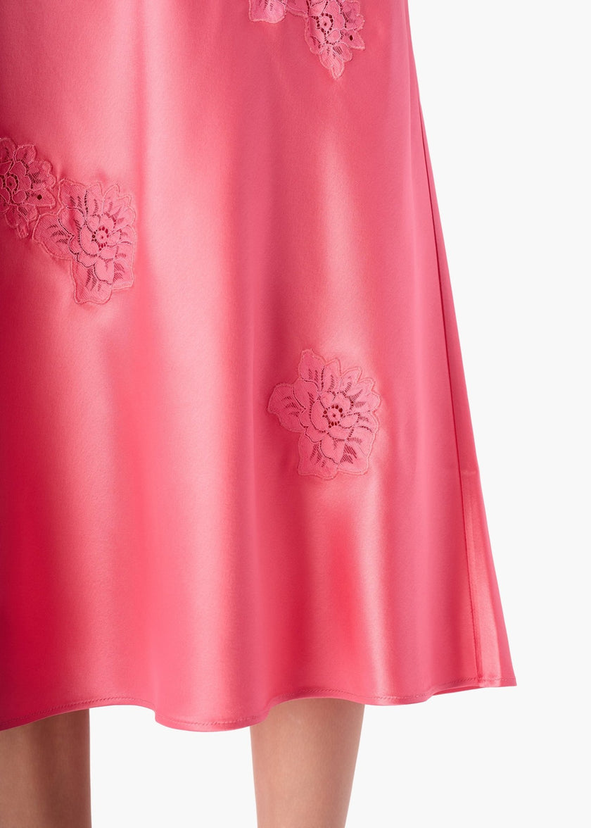 CAMI NYC- Florina Midi Skirt- Hibiscus - Edit by Elaine Turner