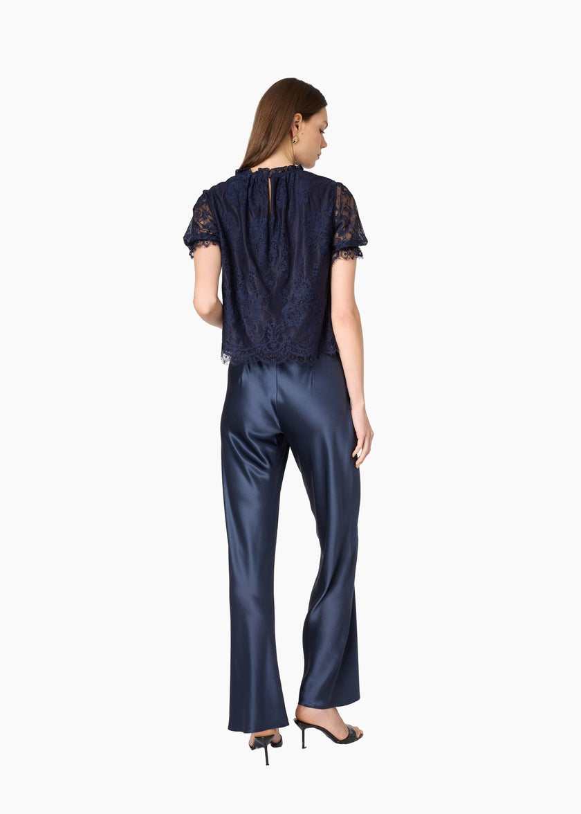 CAMI NYC- Geraldine Lace Top - Navy - Edit by Elaine Turner