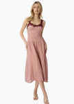 CAMI NYC- Kairina Midi Dress- Berry Gingham - Edit by Elaine Turner