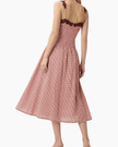 CAMI NYC- Kairina Midi Dress- Berry Gingham - Edit by Elaine Turner