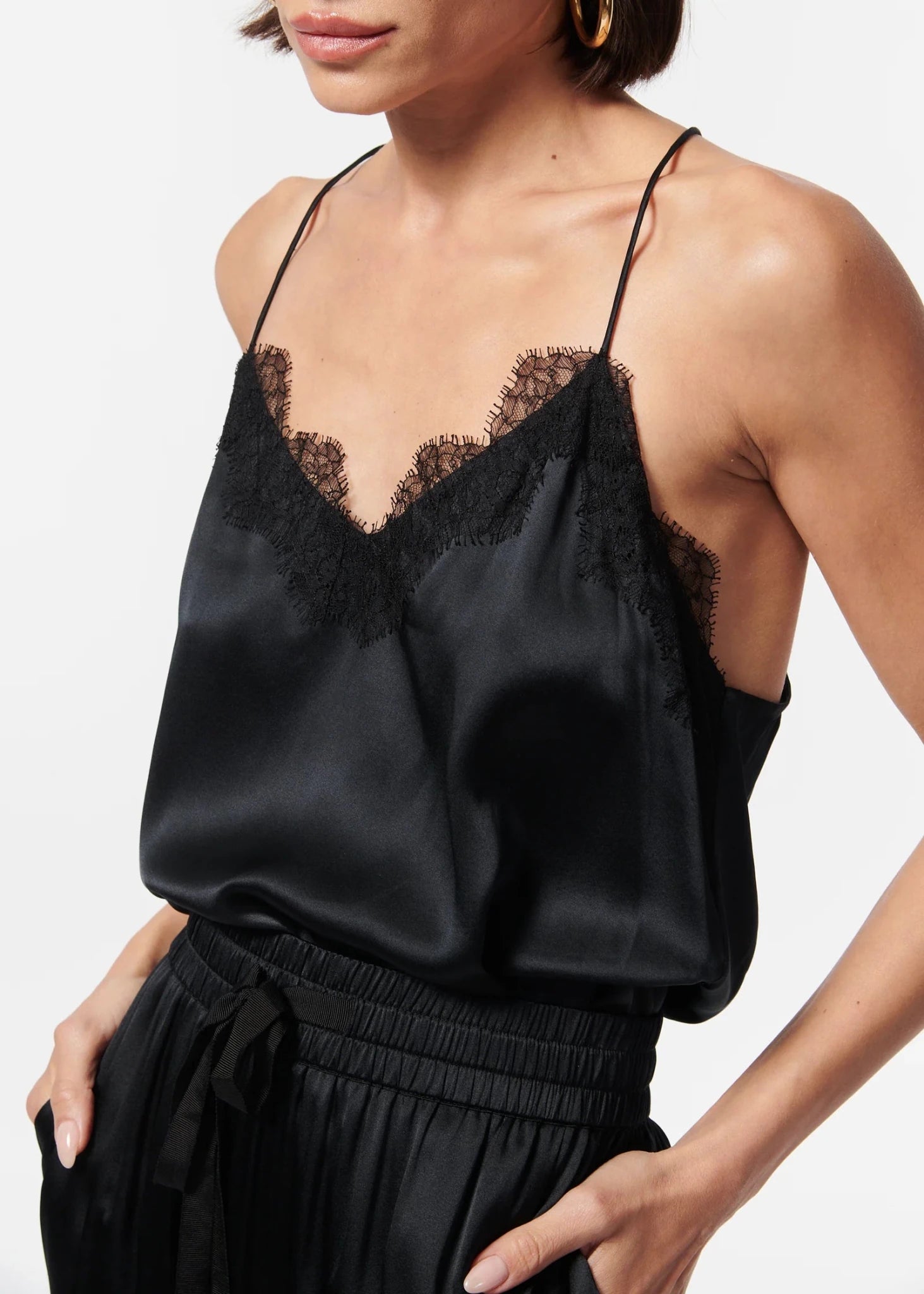Cami NYC- Racer Charmeuse Cami - Edit by Elaine Turner
