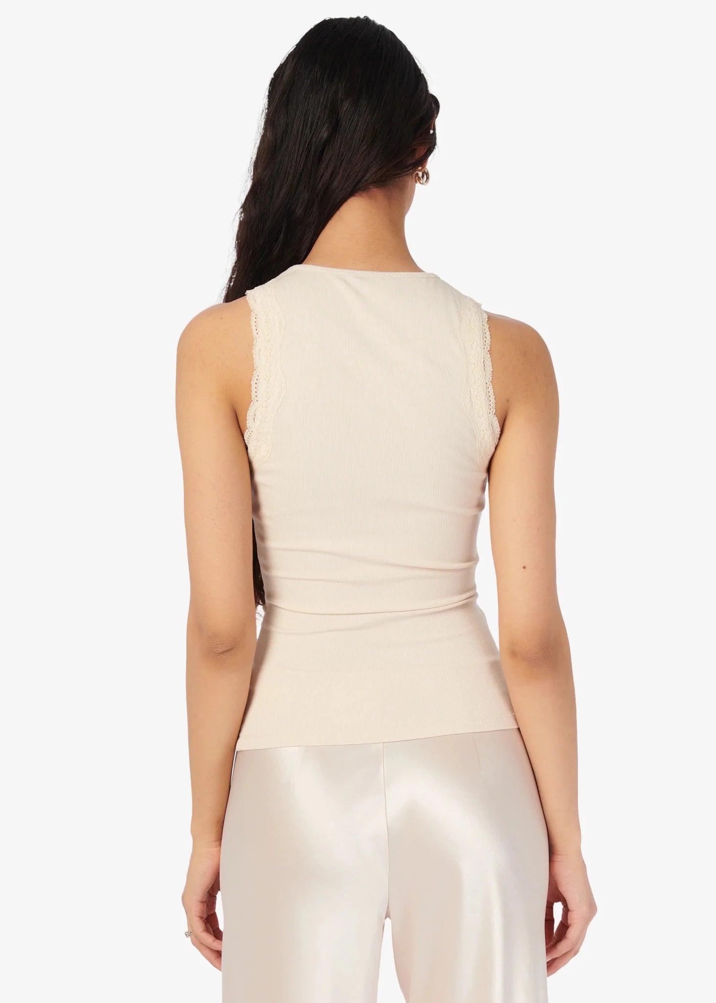 Cami NYC- Rian Tank- Bone - Edit by Elaine Turner