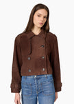 CAMI NYC- Saskia Suede Jacket - Dark Umber - Edit by Elaine Turner