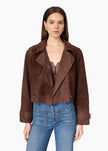 CAMI NYC- Saskia Suede Jacket - Dark Umber - Edit by Elaine Turner