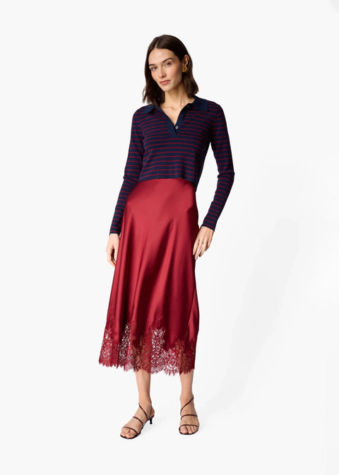CAMI NYC- Vivienne Skirt Compote - Edit by Elaine Turner