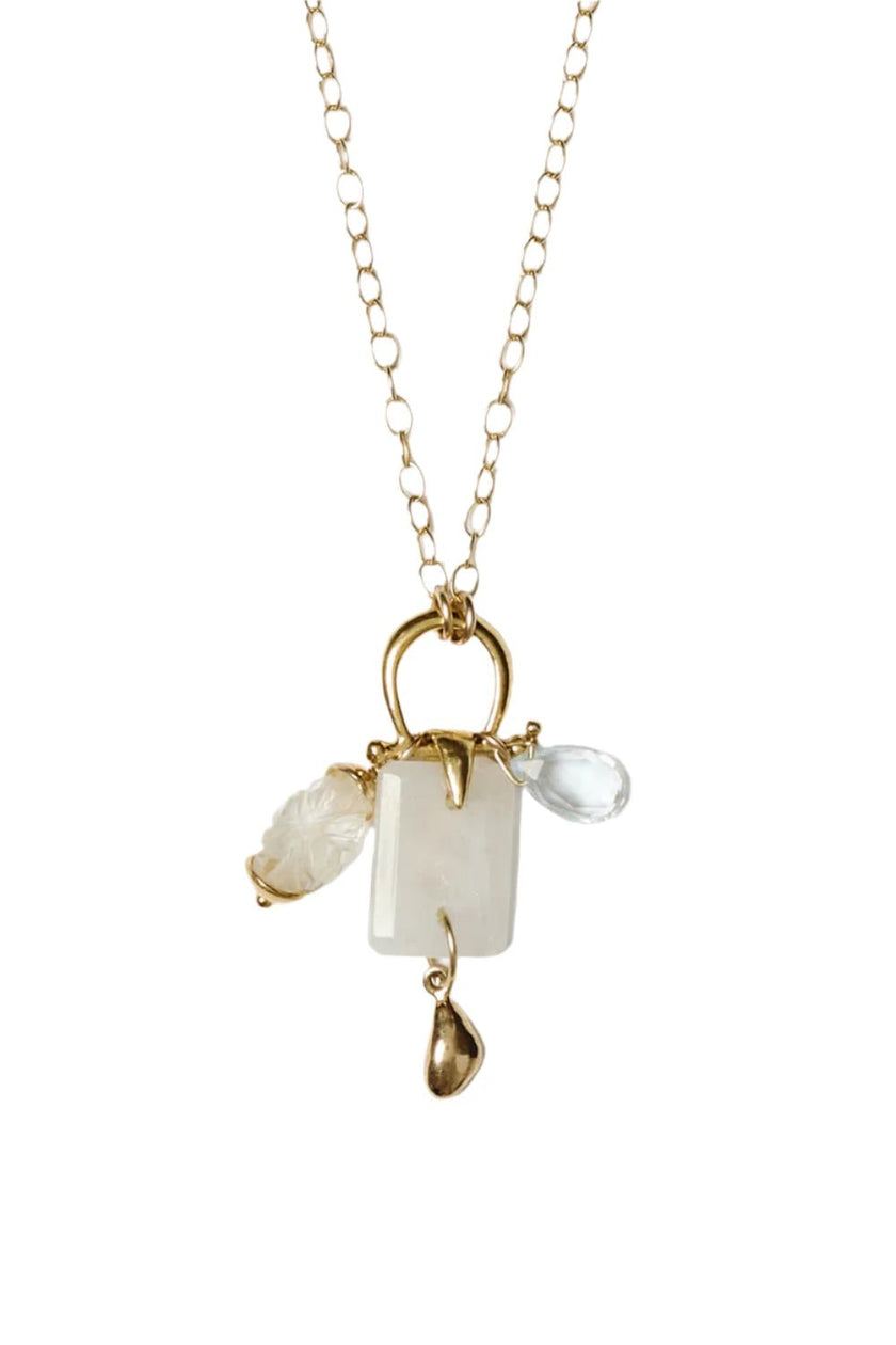CHAN LUU- Alessia Necklace Moonstone Mix - Edit by Elaine Turner