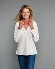 Claridge & King- The Annie Shirt- Crisp White - Edit by Elaine Turner