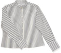 Claridge & King- The Banded Crop Shirt- Two Black Stripes - Edit by Elaine Turner