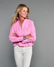 Claridge & King- The Crop Shirt- Lipstick Pink - Edit by Elaine Turner