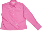 Claridge & King- The Crop Shirt- Lipstick Pink - Edit by Elaine Turner